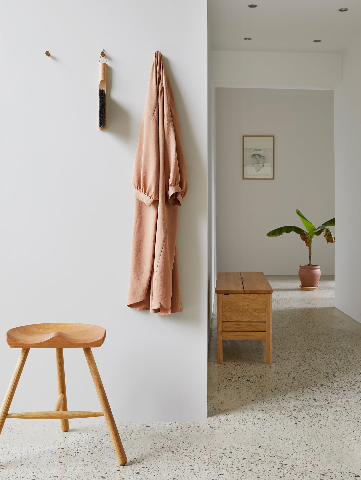 Form and Refine - A Line Storage Bench - Oiled Oak