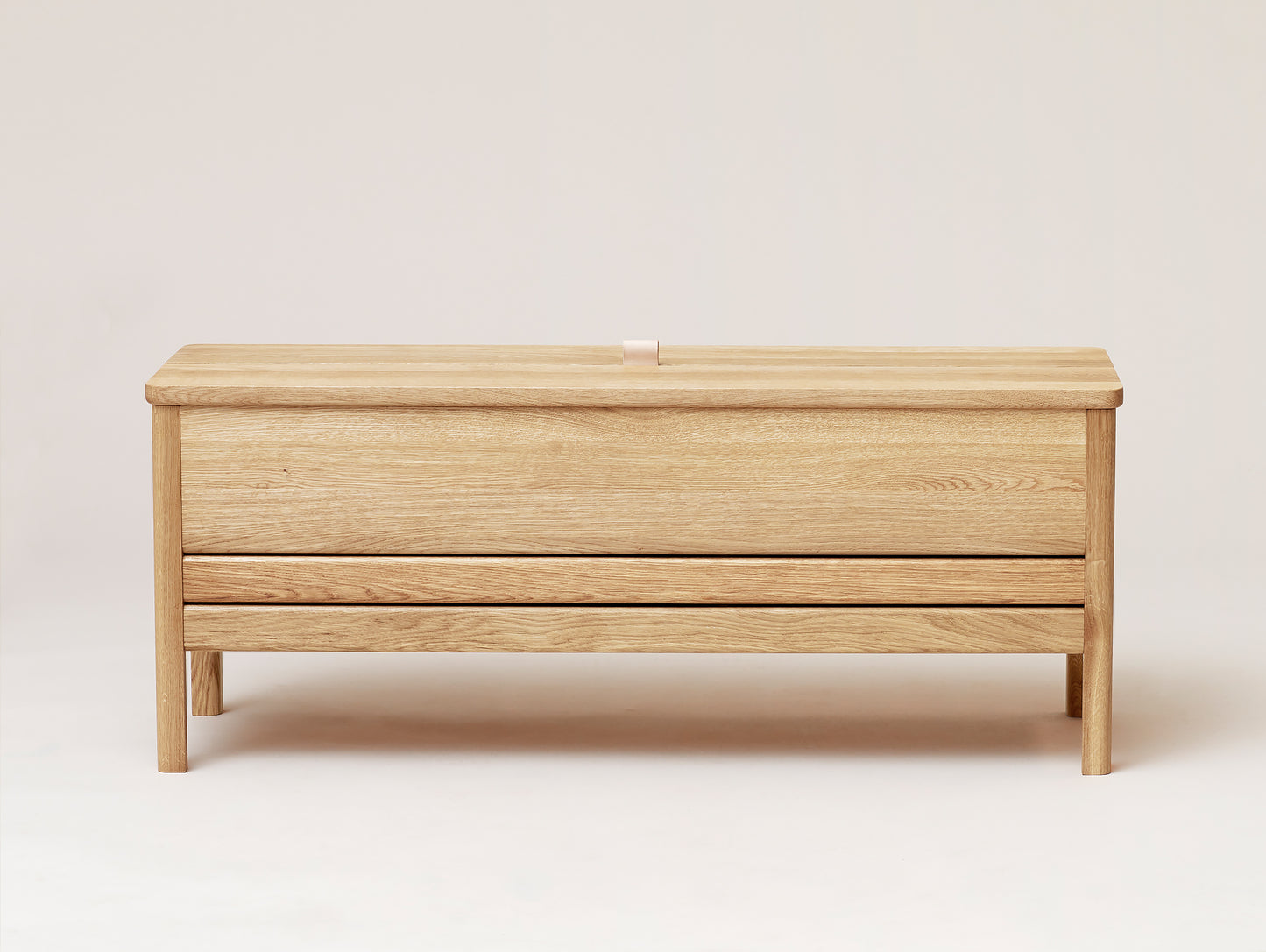 Form and Refine - A Line Storage Bench - White Oiled Oak