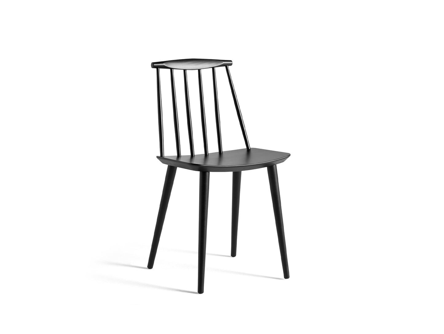 J77 dining chair by HAY - Black Beech