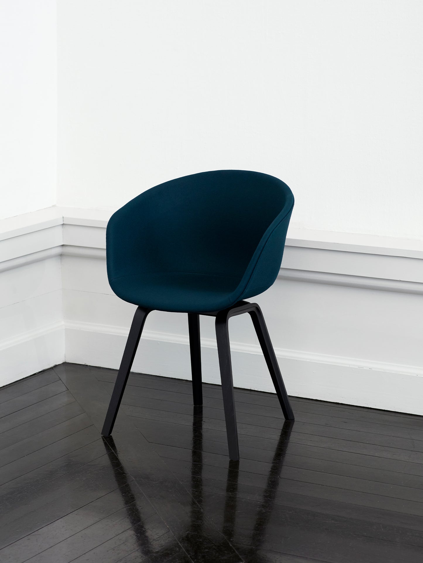 About A Chair AAC 23 by HAY - Divina Melange 777 / Black Lacquered Oak Base