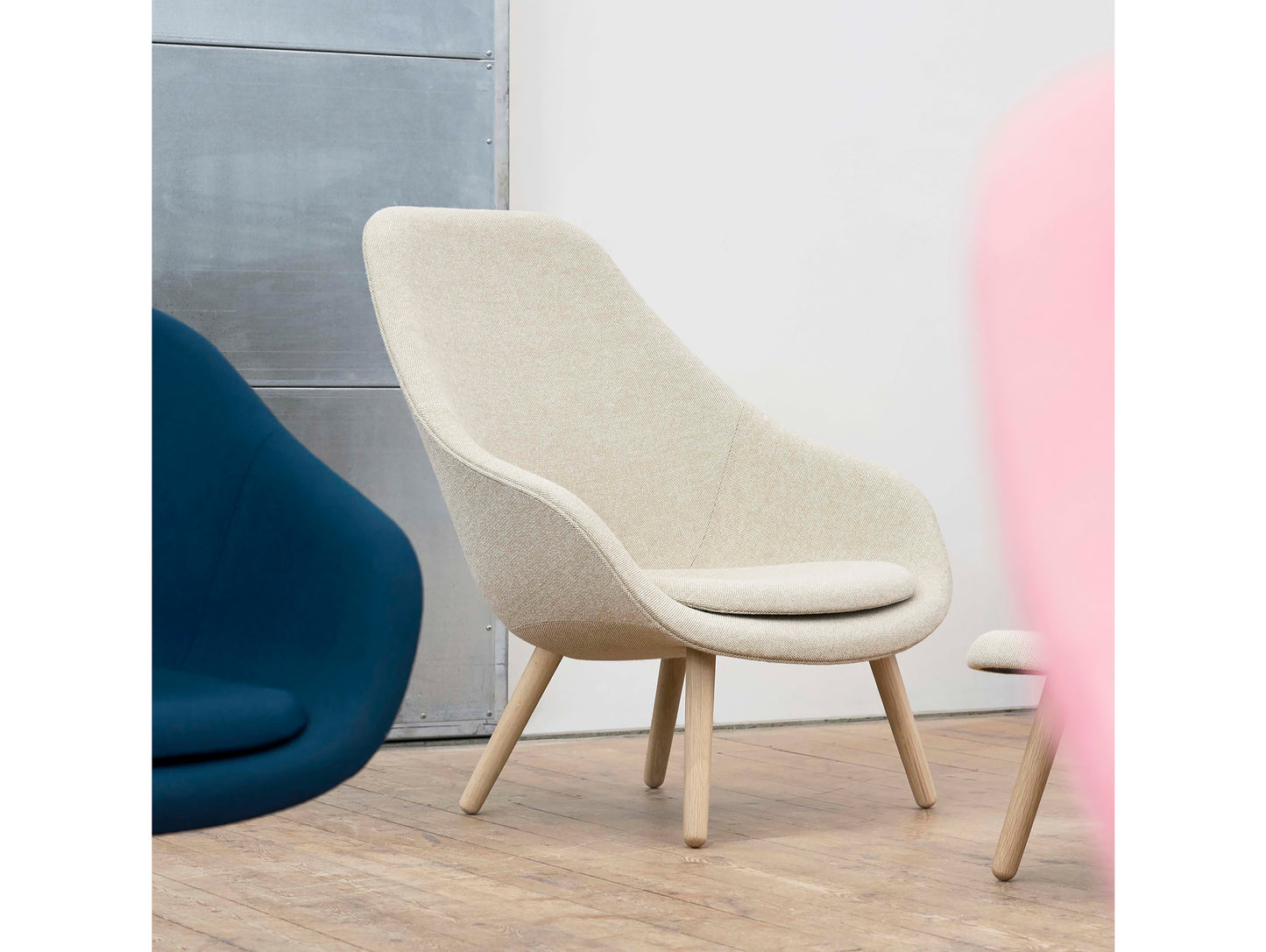 HAY AAL 92 Chair - Hallingdal 65 220 - Matt Lacquered Oak