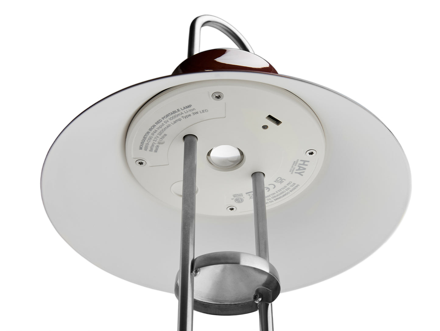 Mousqueton Portable Lamp by HAY - Iron Red