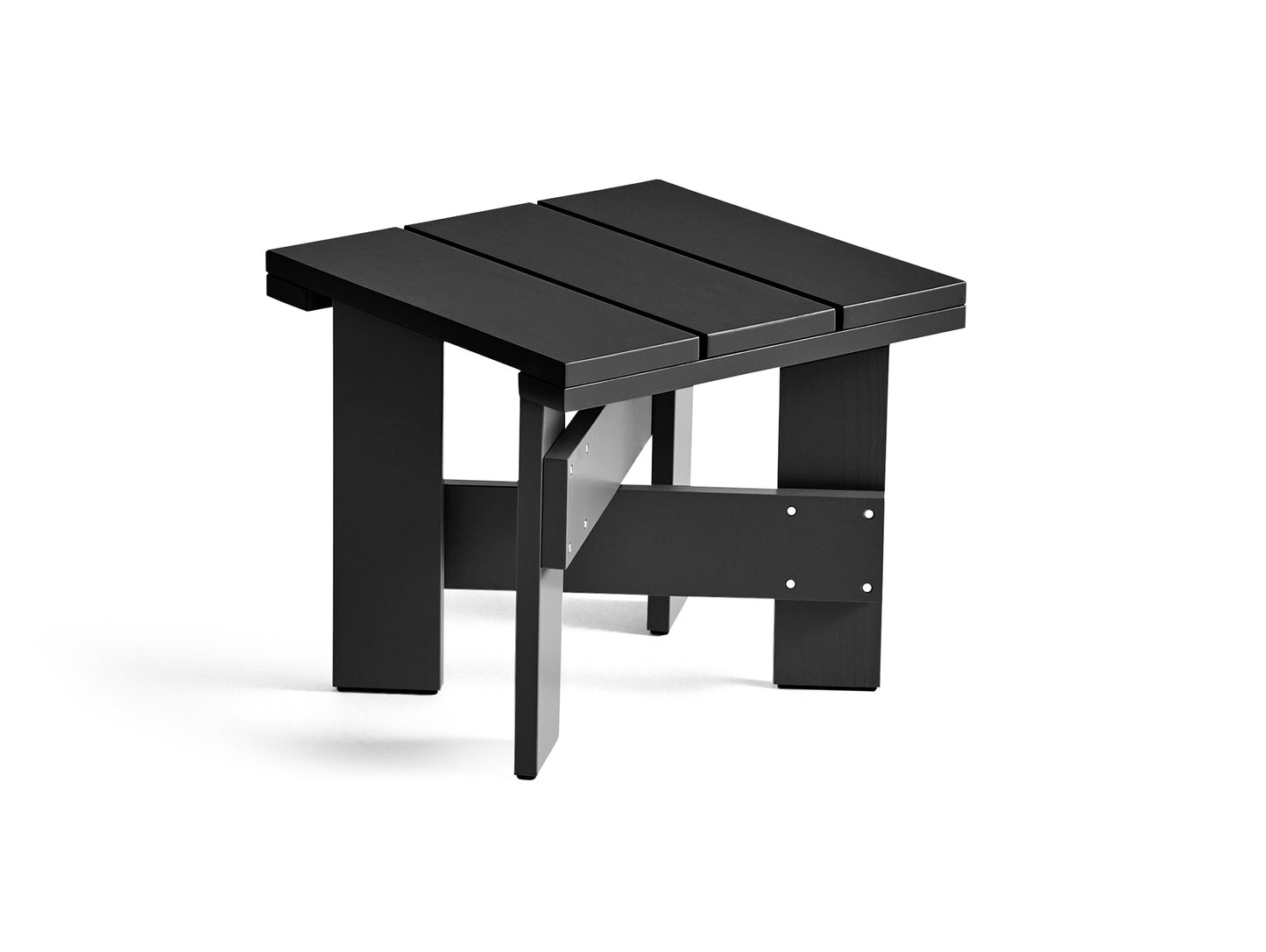 Crate Low Table by HAY - Black Lacquered Pinewood