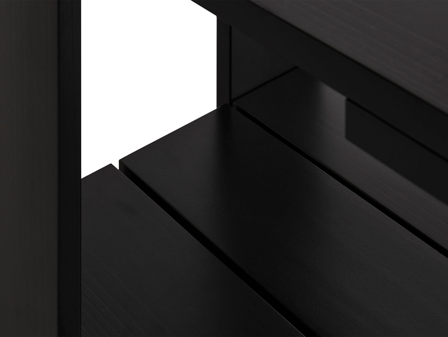 Crate Low Table by HAY - Black Lacquered Pinewood
