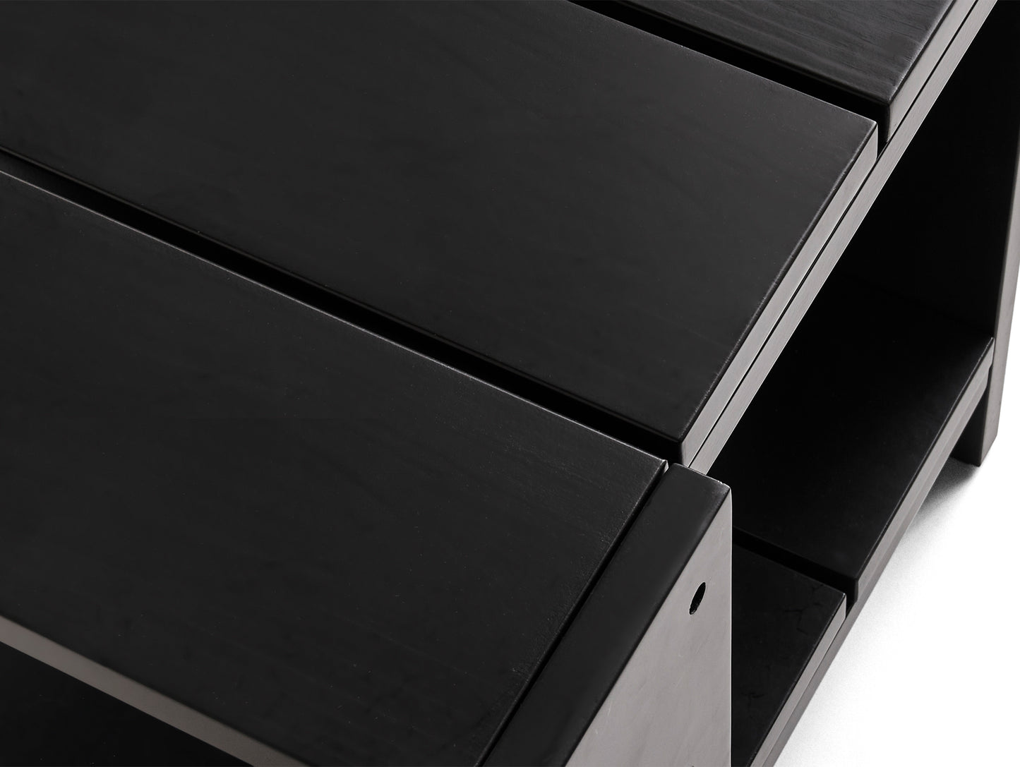Crate Low Table by HAY - Black Lacquered Pinewood