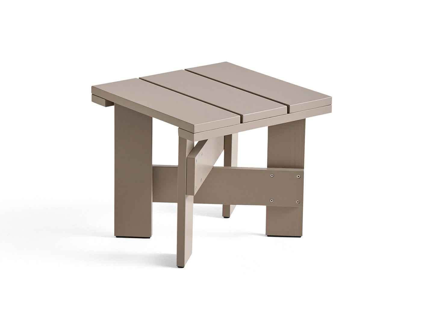 Crate Low Table by HAY - London Fog Lacquered Pinewood