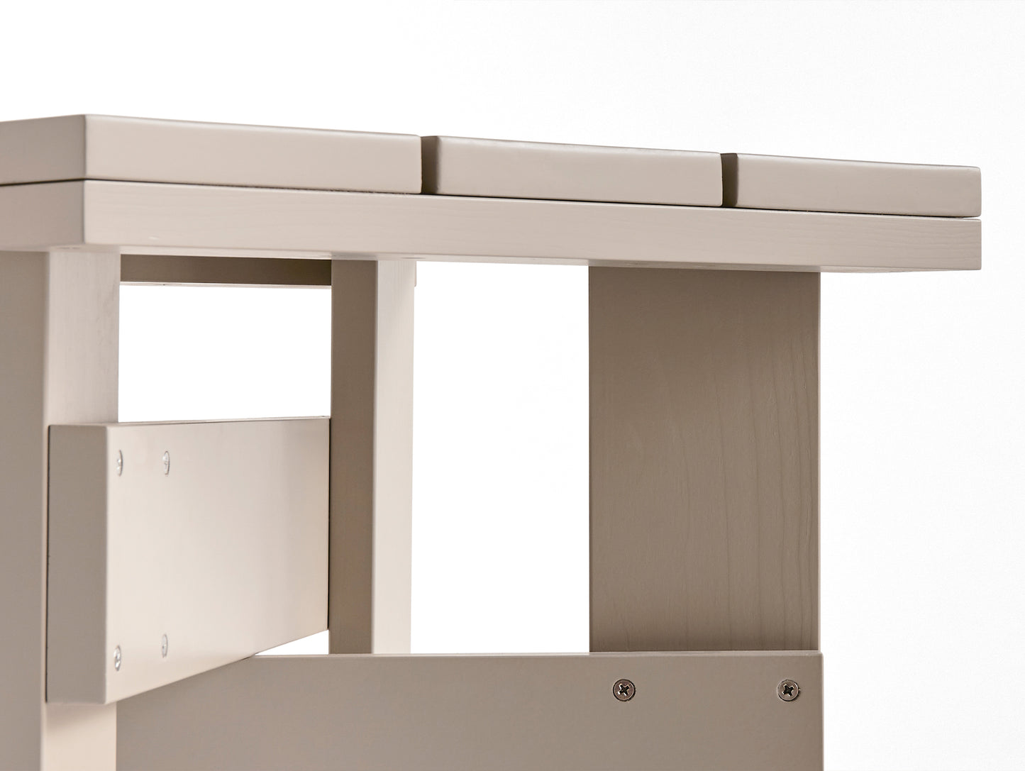 Crate Low Table by HAY - London Fog Lacquered Pinewood