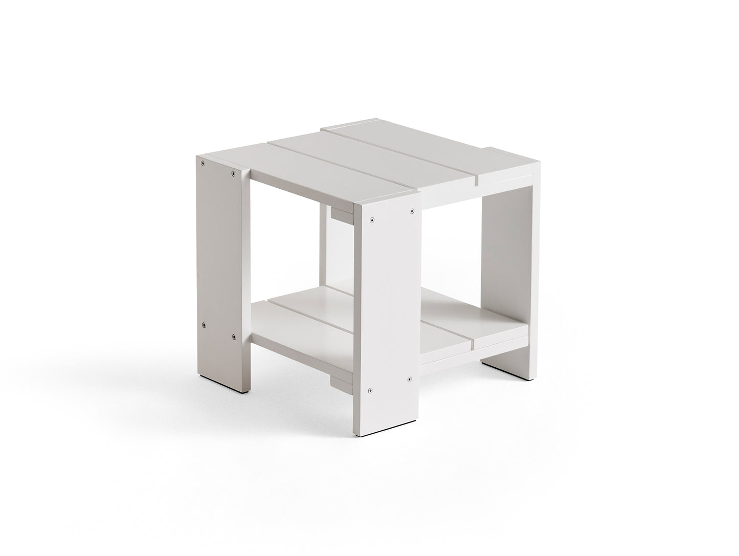 Crate Side Table by HAY - White Lacquered Pinewood