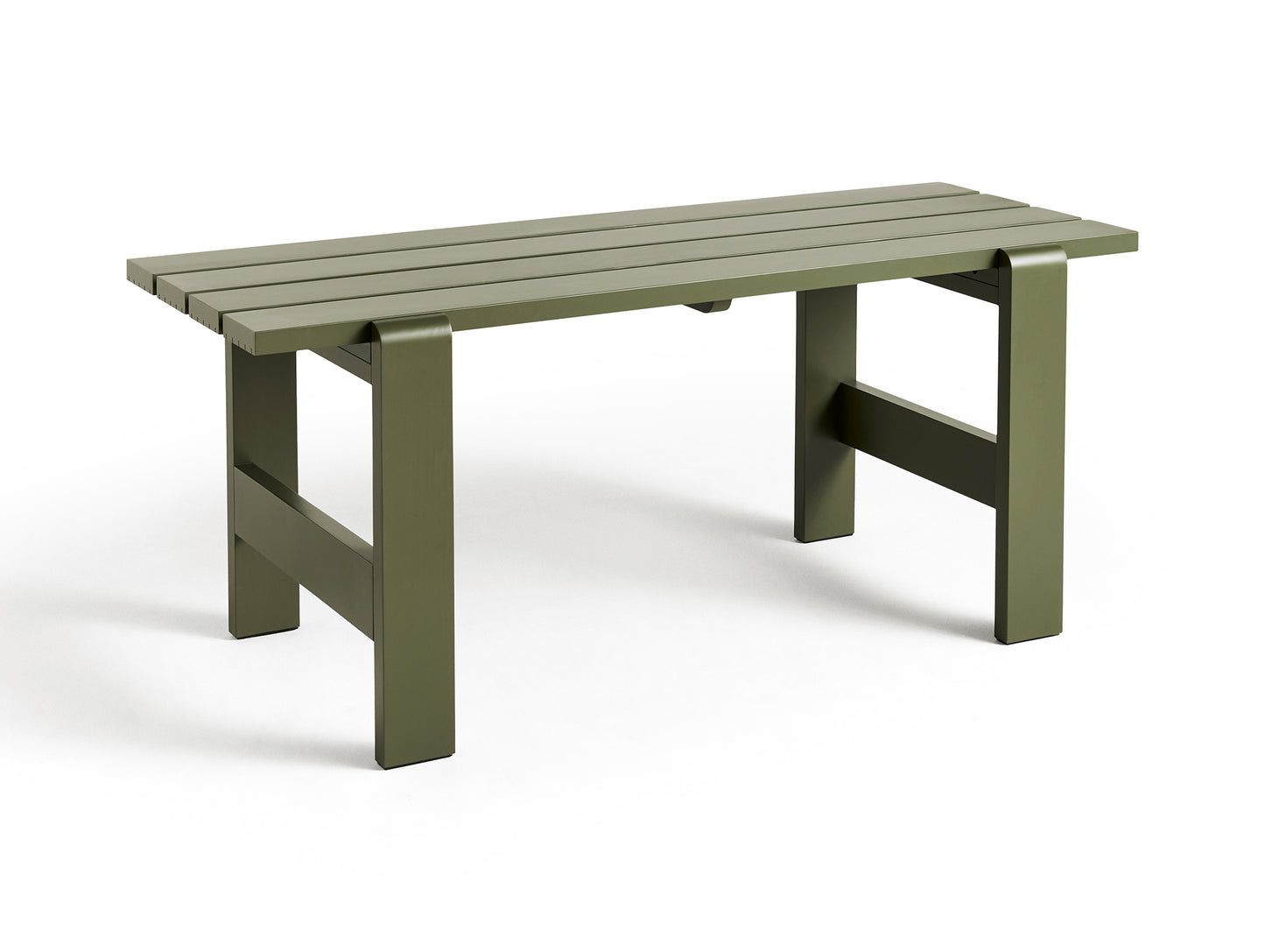 Weekday Table by HAY - Length: 180 cm / Olive Lacquered Pinewood