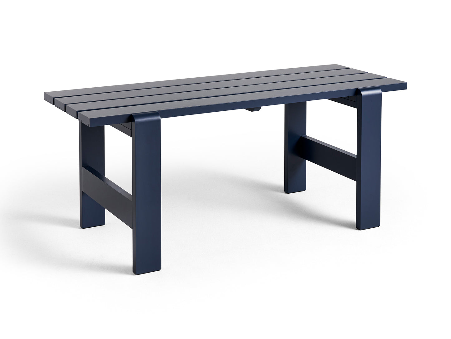 Weekday Table by HAY - Length: 180 cm / Steel Blue Lacquered Pinewood