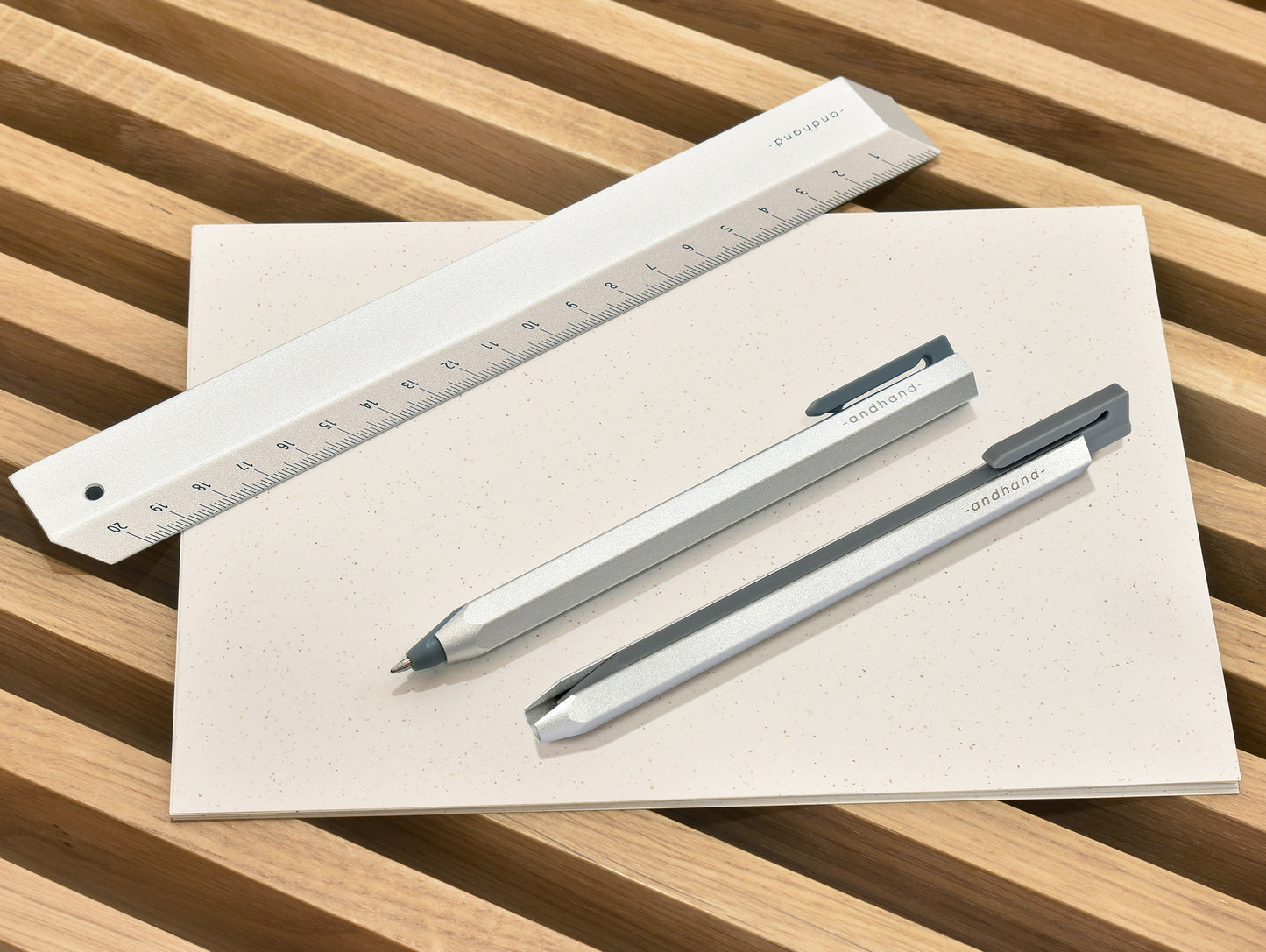 Core Retractable Pen by Andhand - Silver Lustre