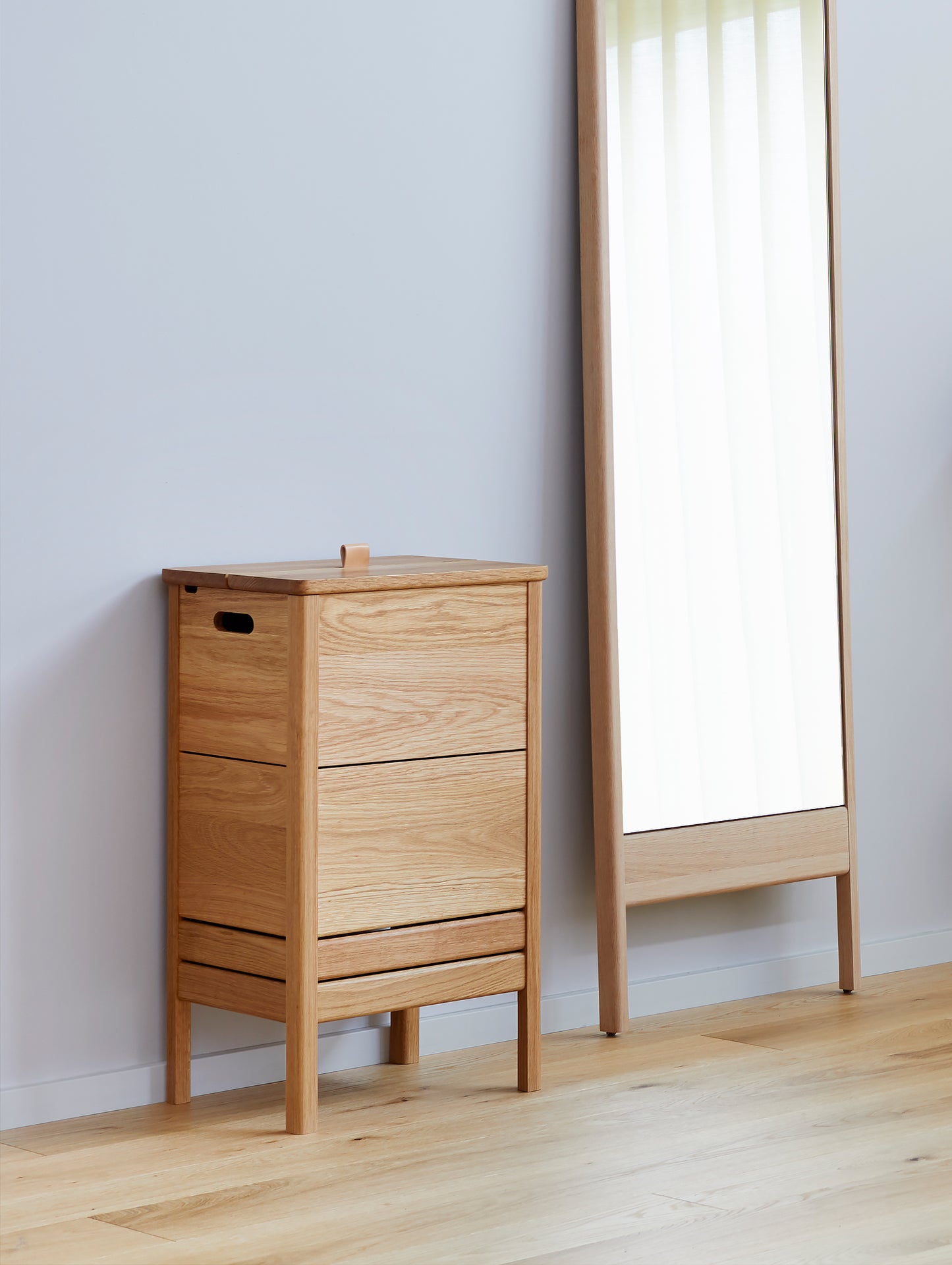 Form & Refine A Line Laundry Box - Oiled Oak