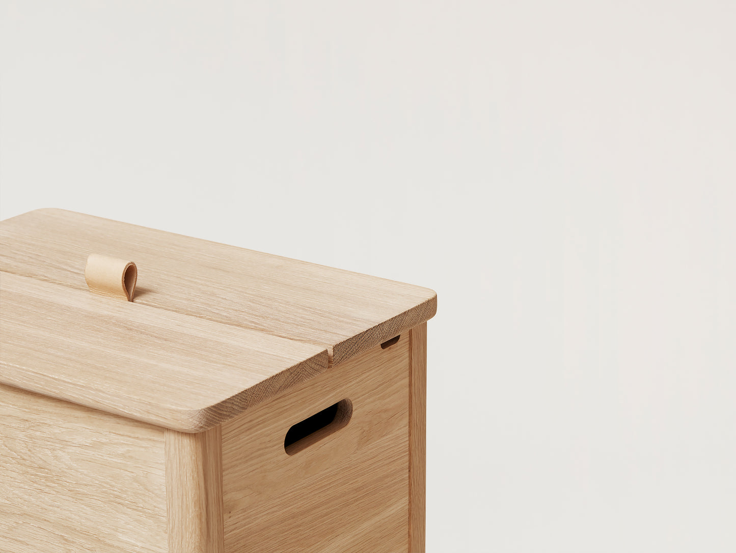 Form & Refine A Line Laundry Box - White Oiled Oak