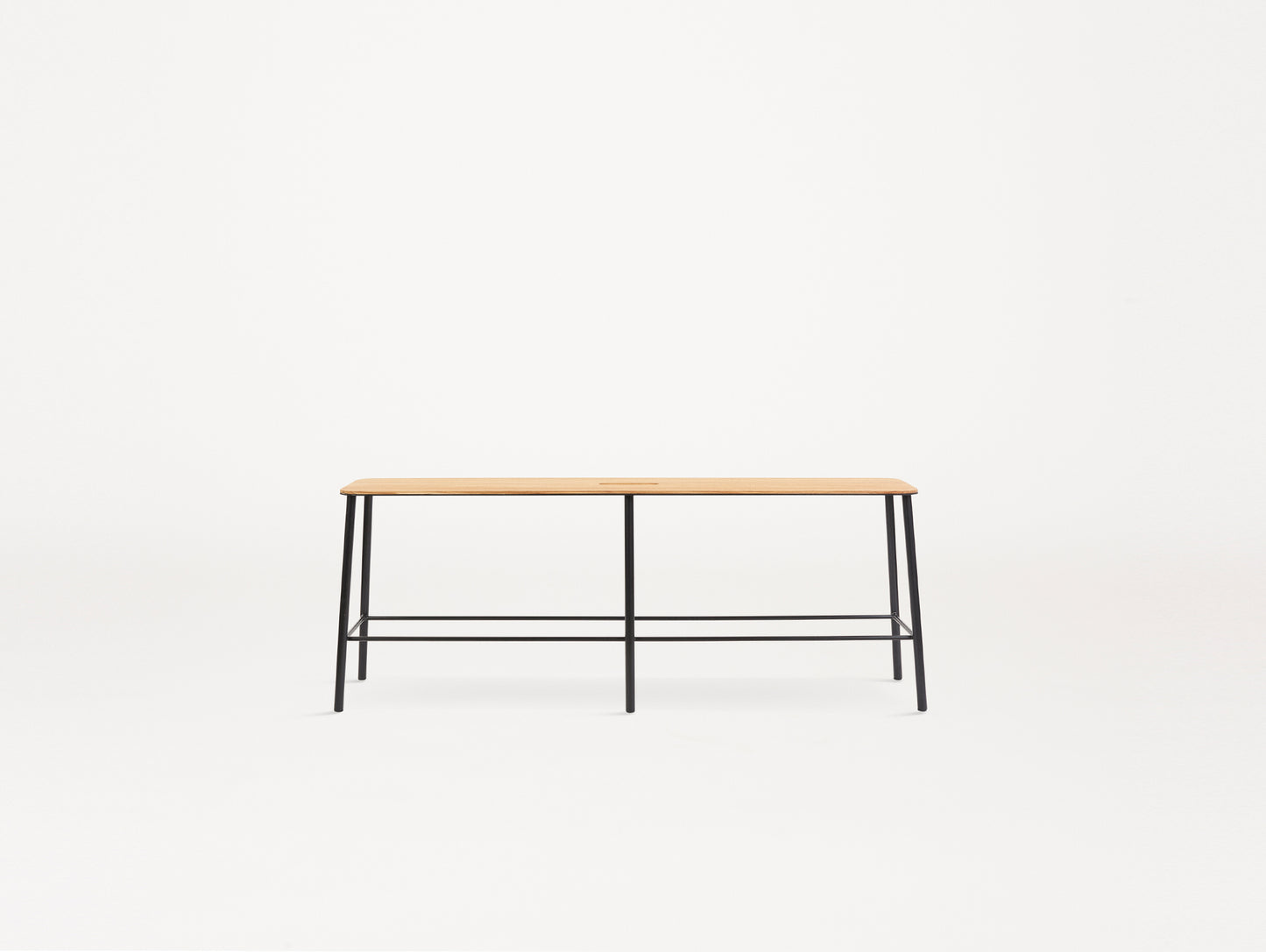 Frama Adam Bench - Oak Top / Black Steel Powder Coated Steel Frame / 120 cm