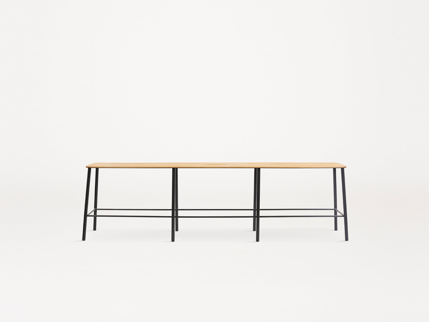 Frama Adam Bench - Oak Top / Black Steel Powder Coated Steel Frame / 160 cm