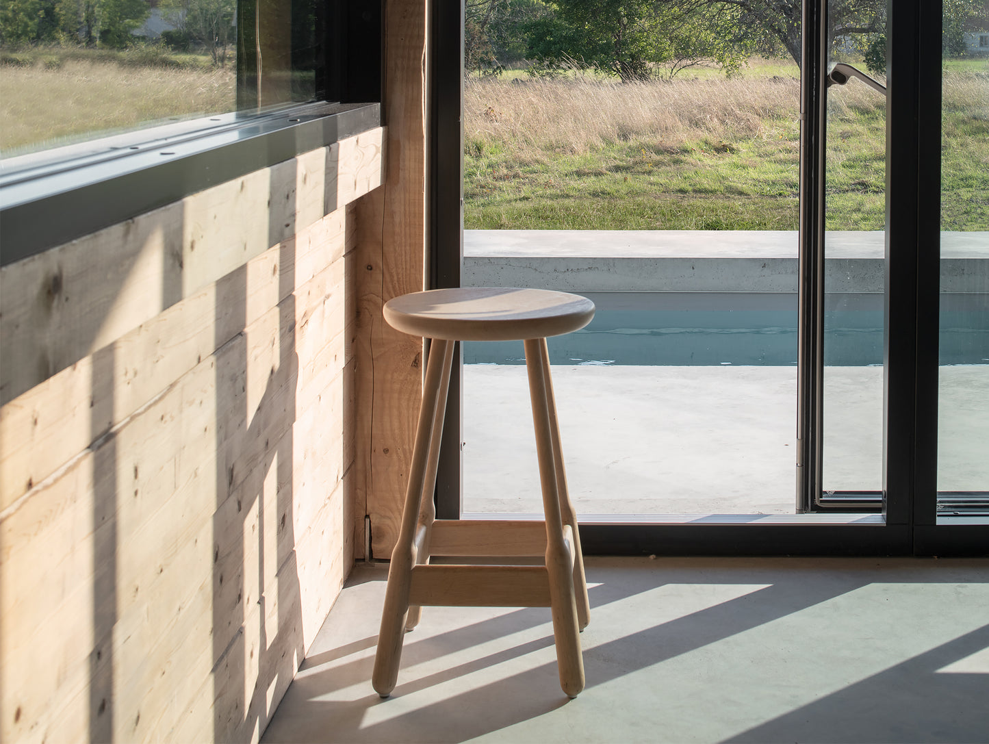 Albert Bar Stool, 75 cm, White Oiled Oak