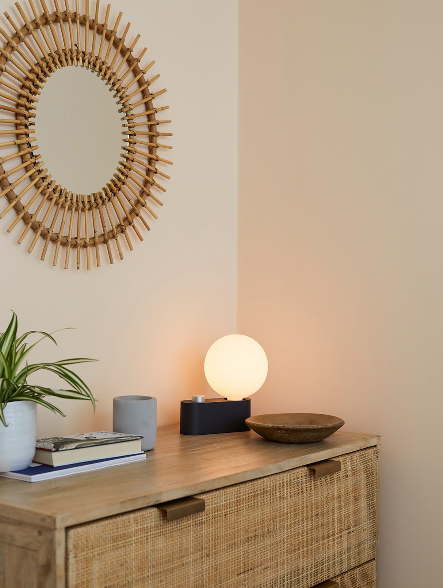 Alumina LED Lamp in Charcoal by Tala