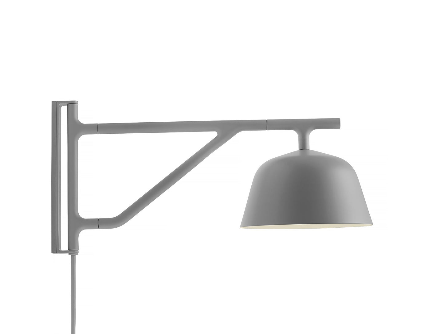 Grey Ambit Wall Lamp by Muuto