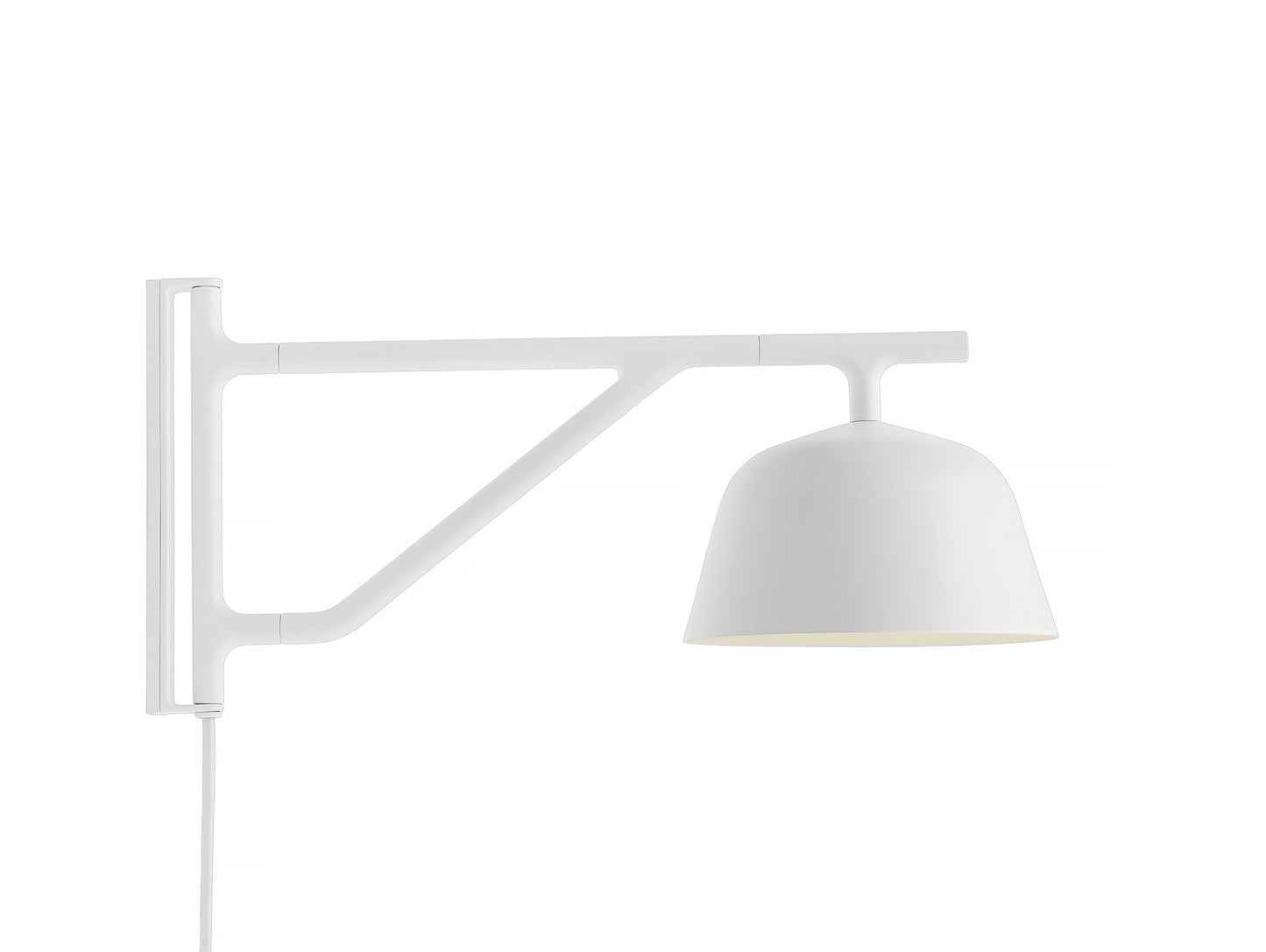 White Ambit Wall Lamp by Muuto