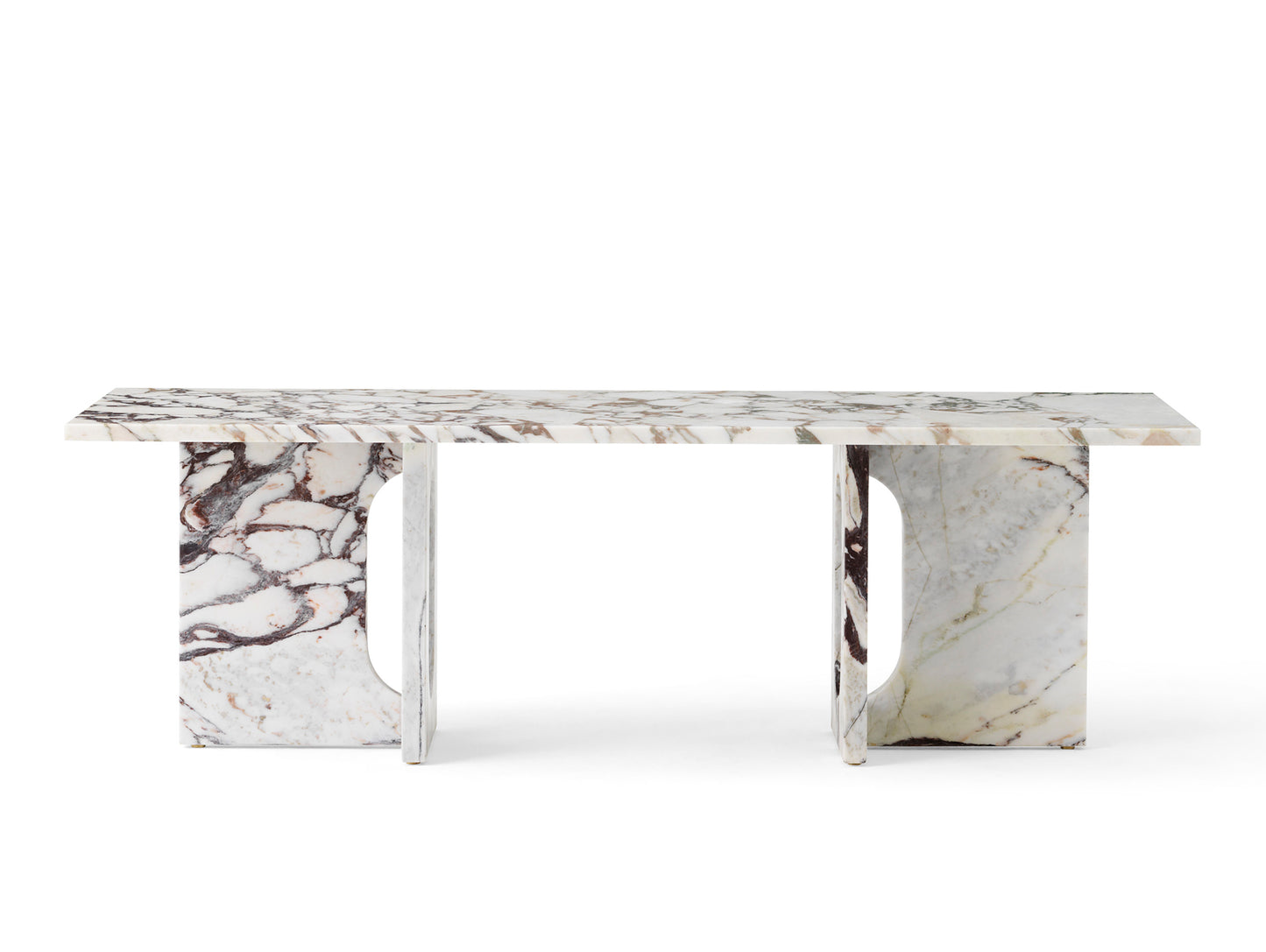 Androgyne Lounge Table by Menu - Calacatta Viola Marble Top / Calacatta Viola Marble Base