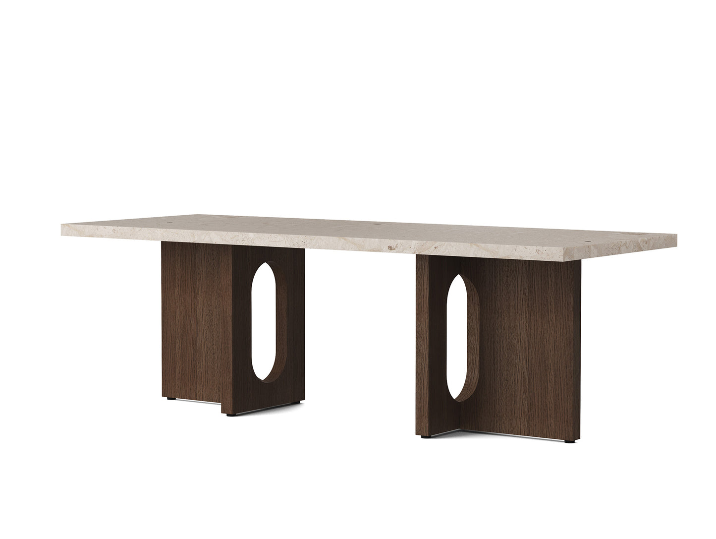 Androgyne Lounge Table by Menu - Kunis Breccia Stone Top / Oak Veneer Base