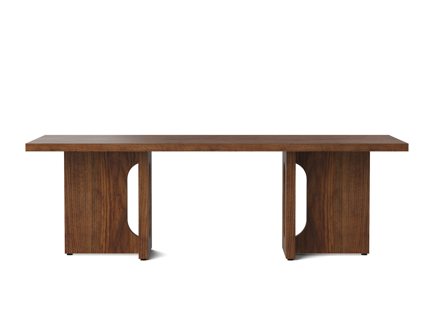 Androgyne Lounge Table by Menu - Walnut Veneer Top / Walnut Veneer Base
