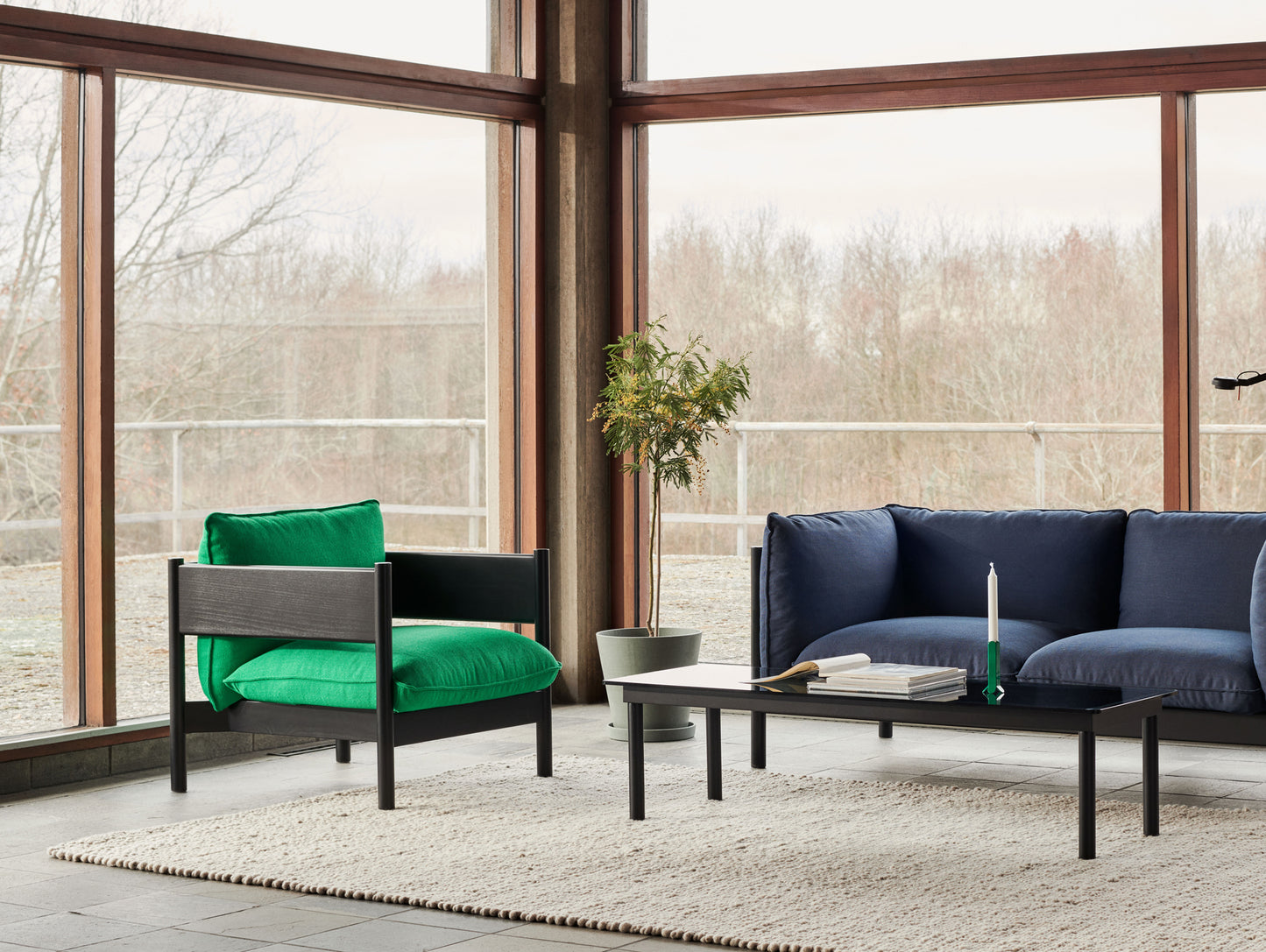 Arbour Club Armchair / Vidar 932 / Black Beech by HAY