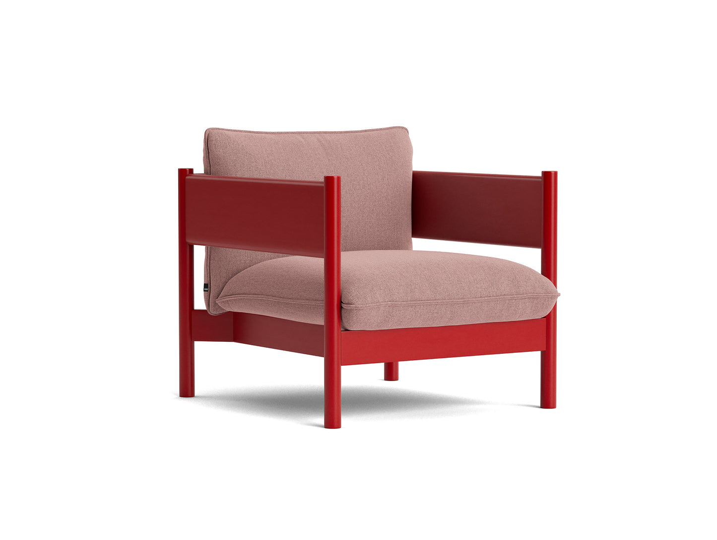 Arbour Club Armchair / Re-Wool 648 / Wine Red Beech by HAY