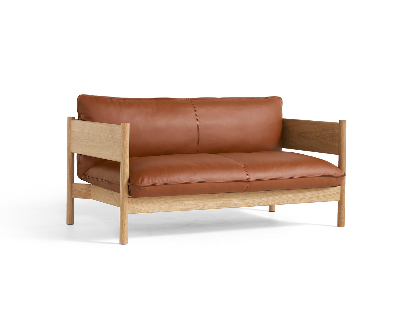 Arbour Club Sofa / Nevada Cognac / Oiled Waxed Oak / by HAY