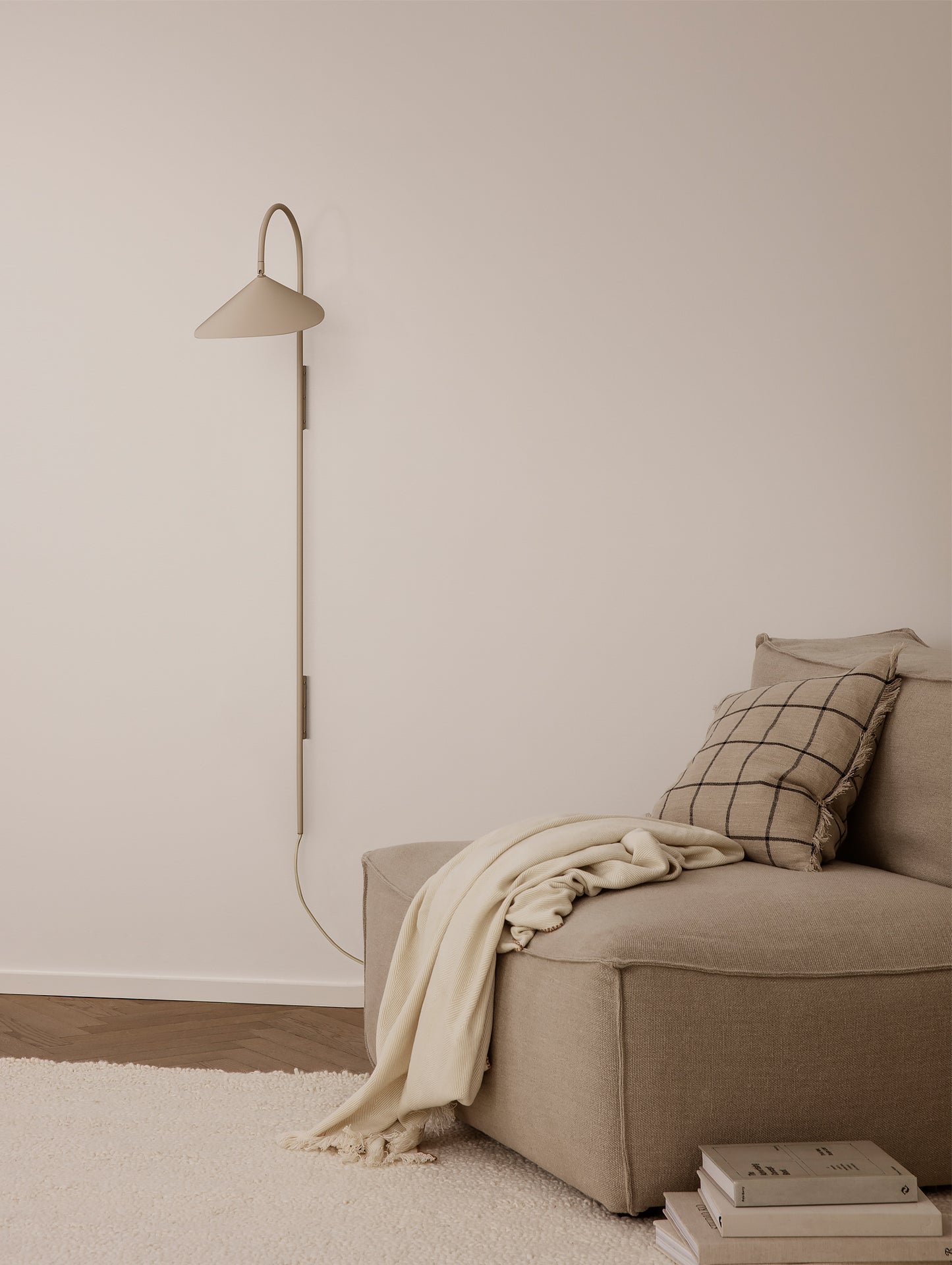 Cashmere Arum Tall Wall Lamp by Ferm Living