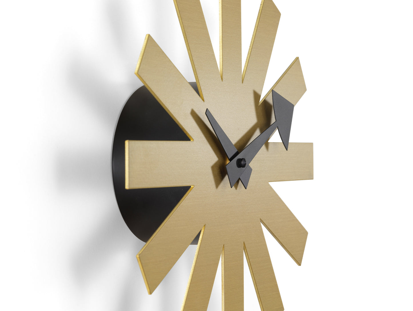 George Nelson Asterisk Wall Clock by Vitra - Brass