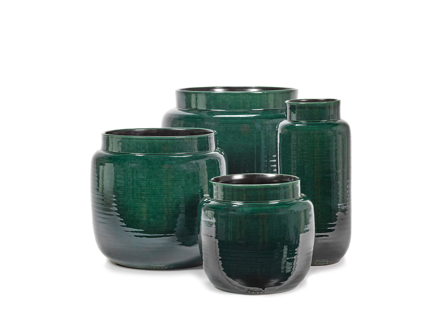 Flower Pot Dark Green / Diameter: 32 cm by Serax