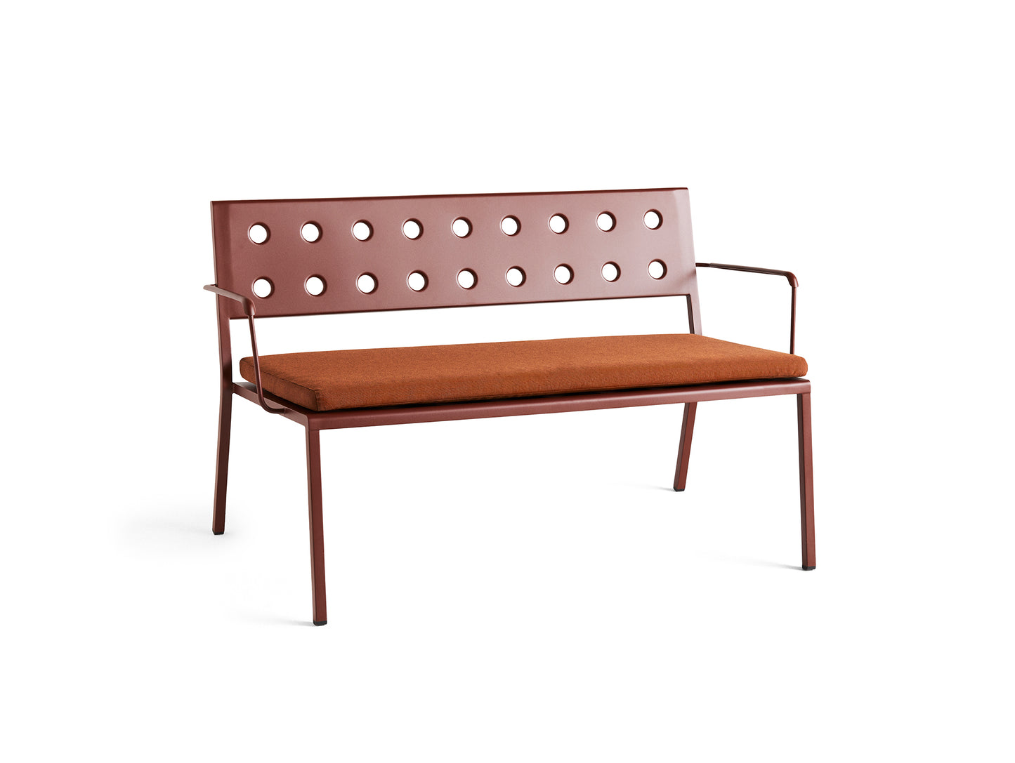 Balcony Lounge Bench Cushion - Red Cayenne 