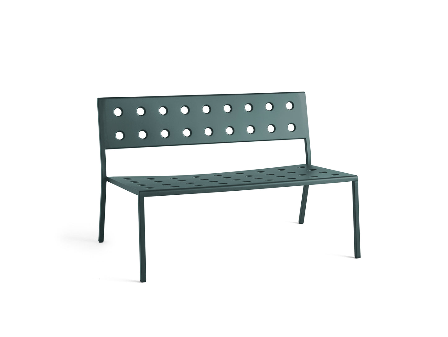 Balcony Outdoor Lounge Bench without Armrest by HAY - Dark Forest