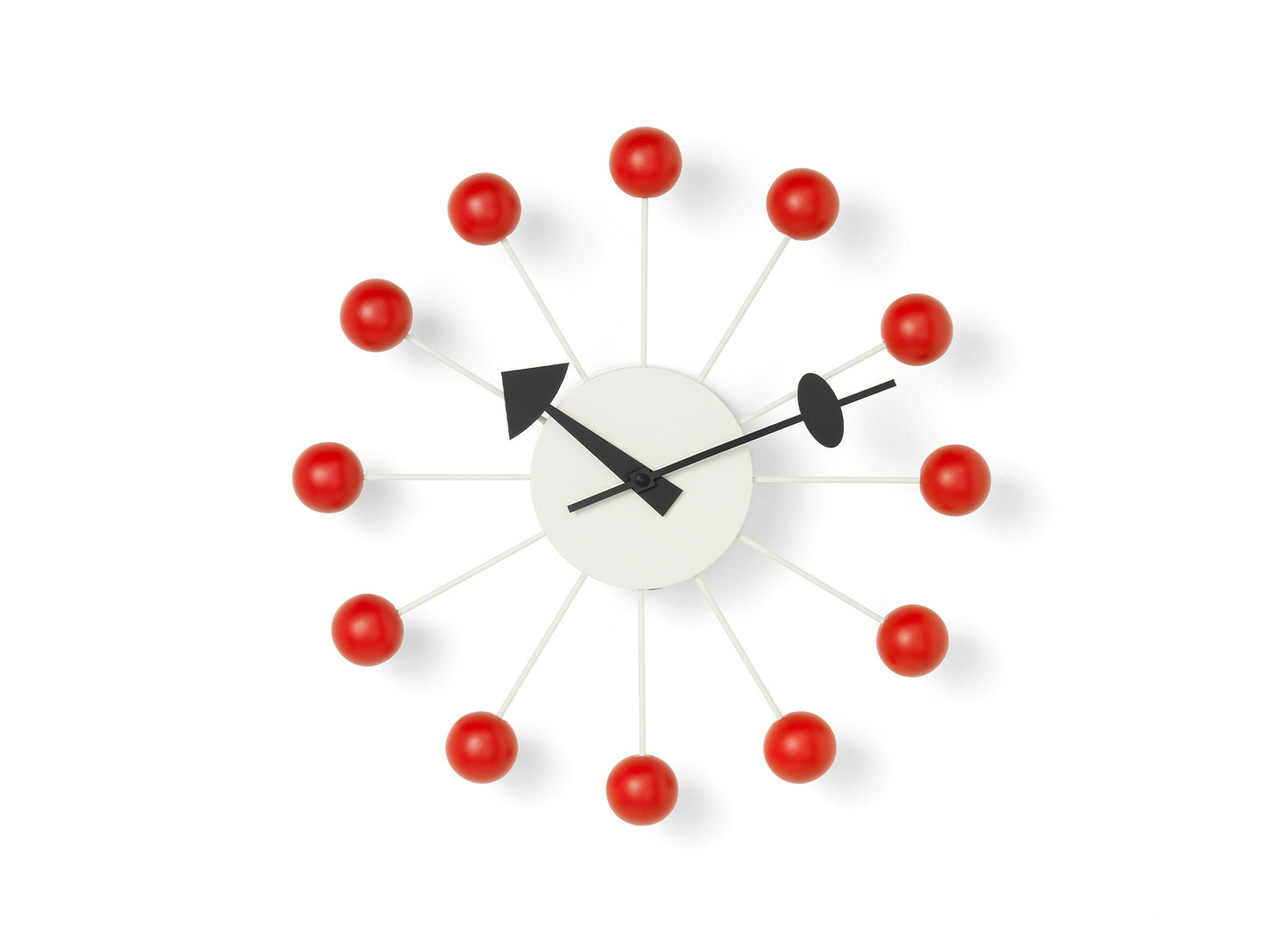 George Nelson Ball Wall Clock by Vitra - Red