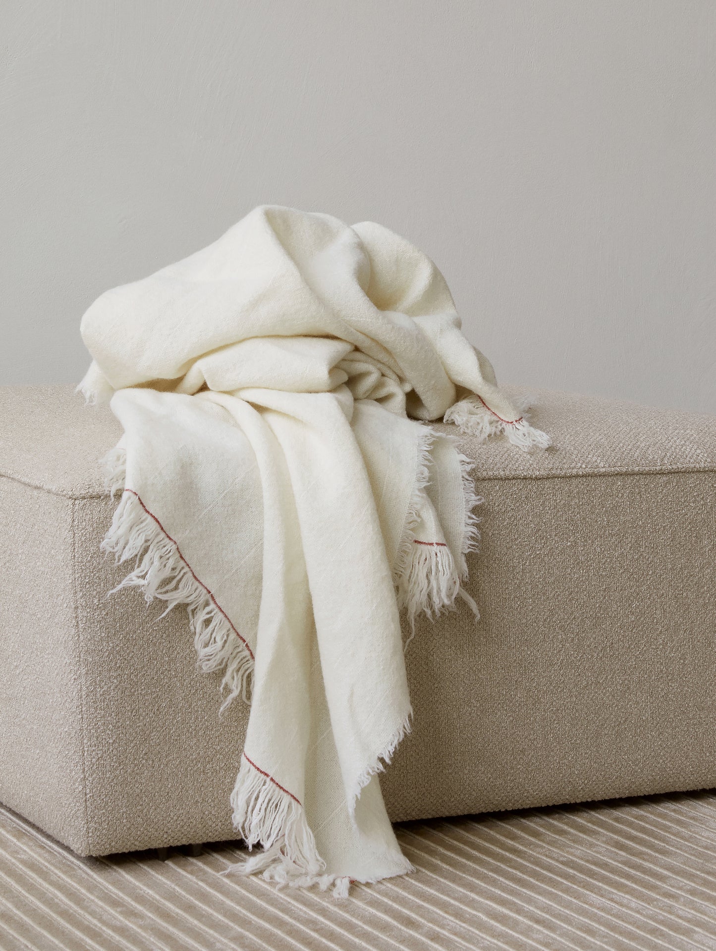 Ivory Battus Throw by Menu