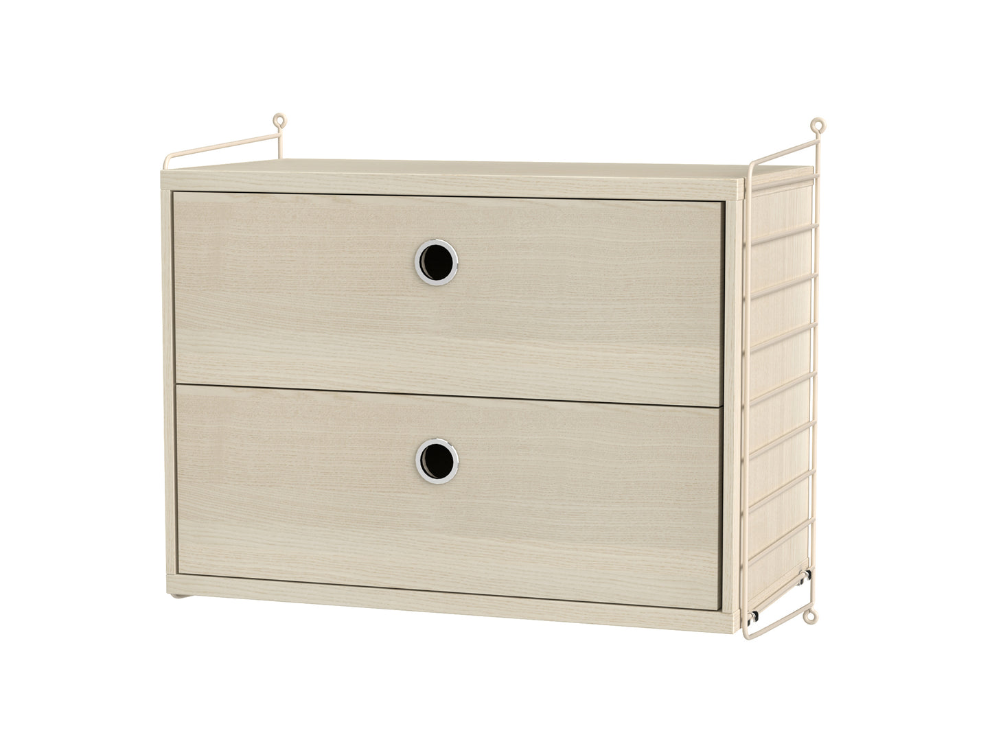 Bedroom Combination A by String - ash / beige panels
