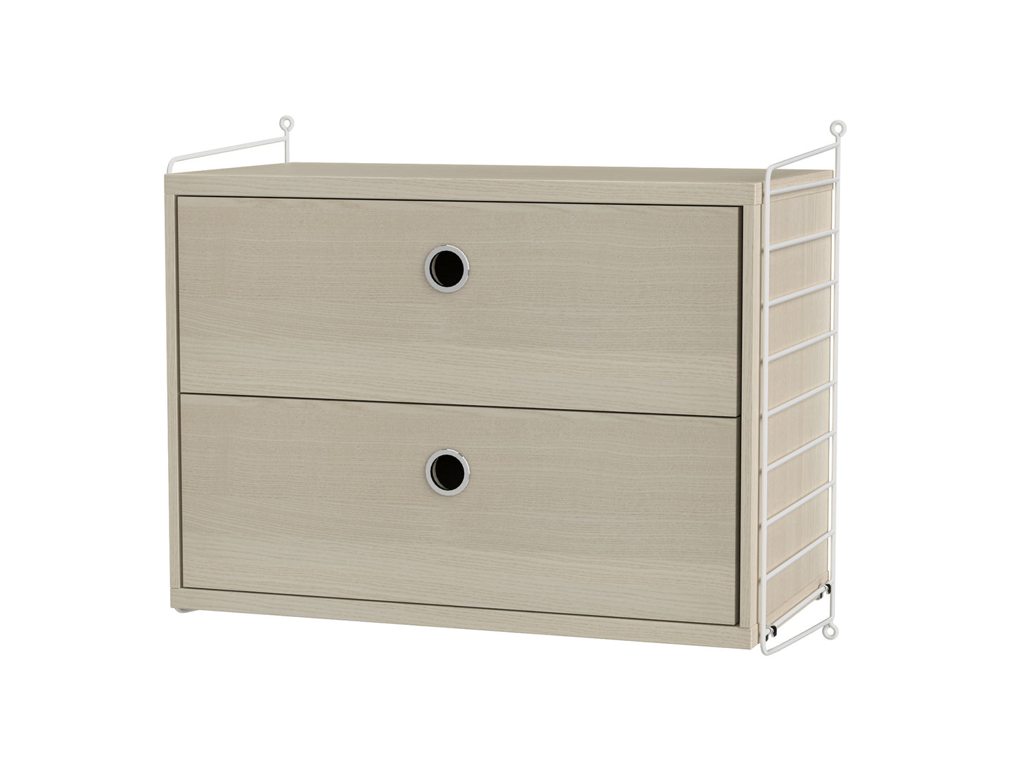 Bedroom Combination A by String - ash / white panels