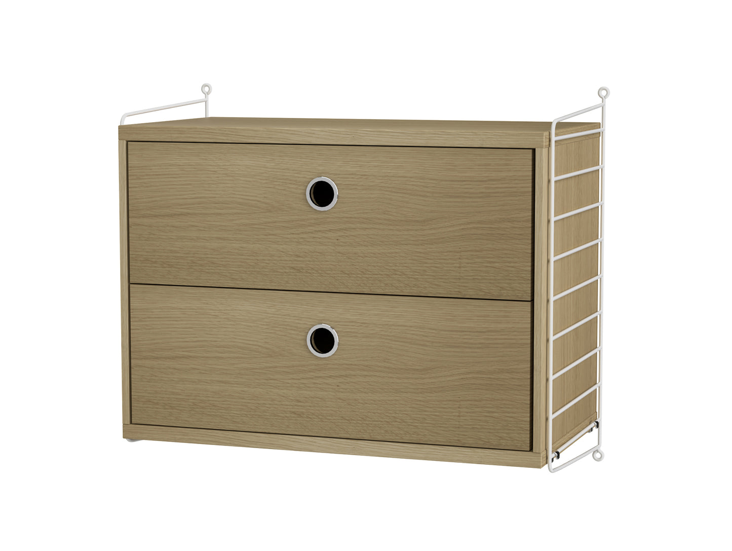 Bedroom Combination A by String - oak / white panels