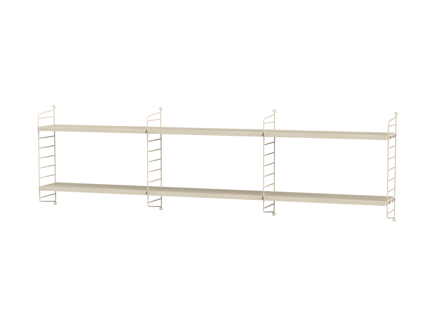 Bedroom Combination E by String - ash / beige panels