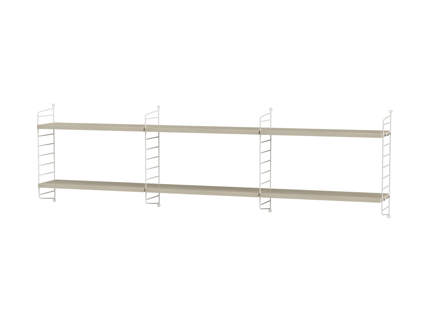 Bedroom Combination E by String - ash / white panels