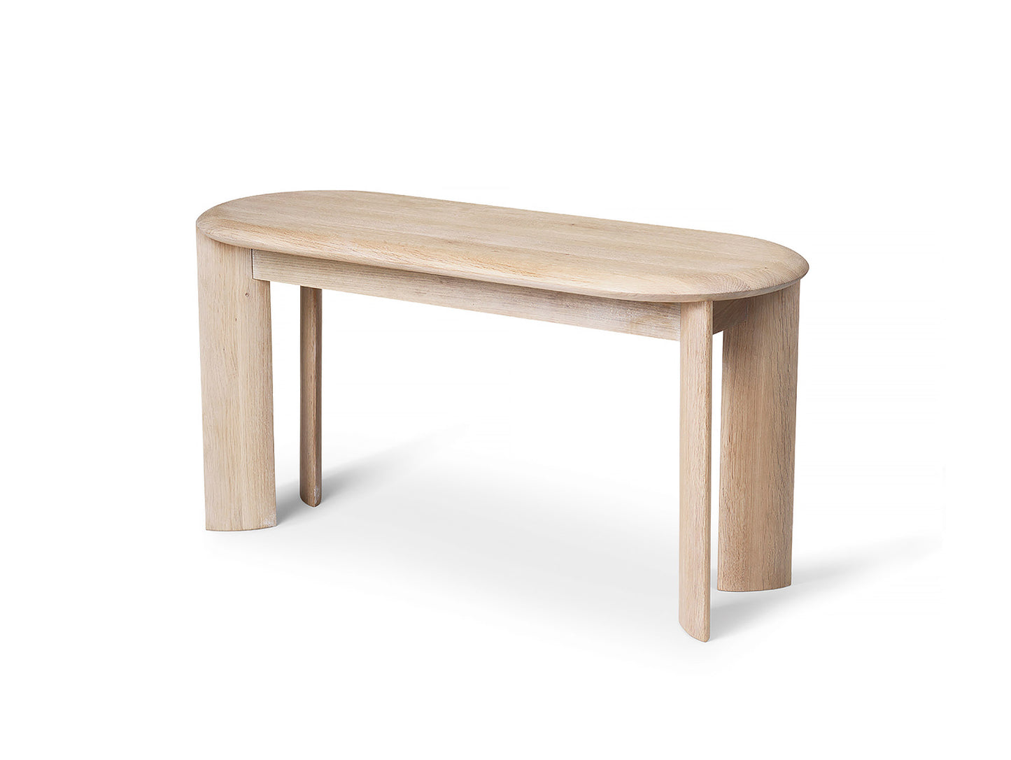 White Oiled Oak Bevel Bench by Ferm Living