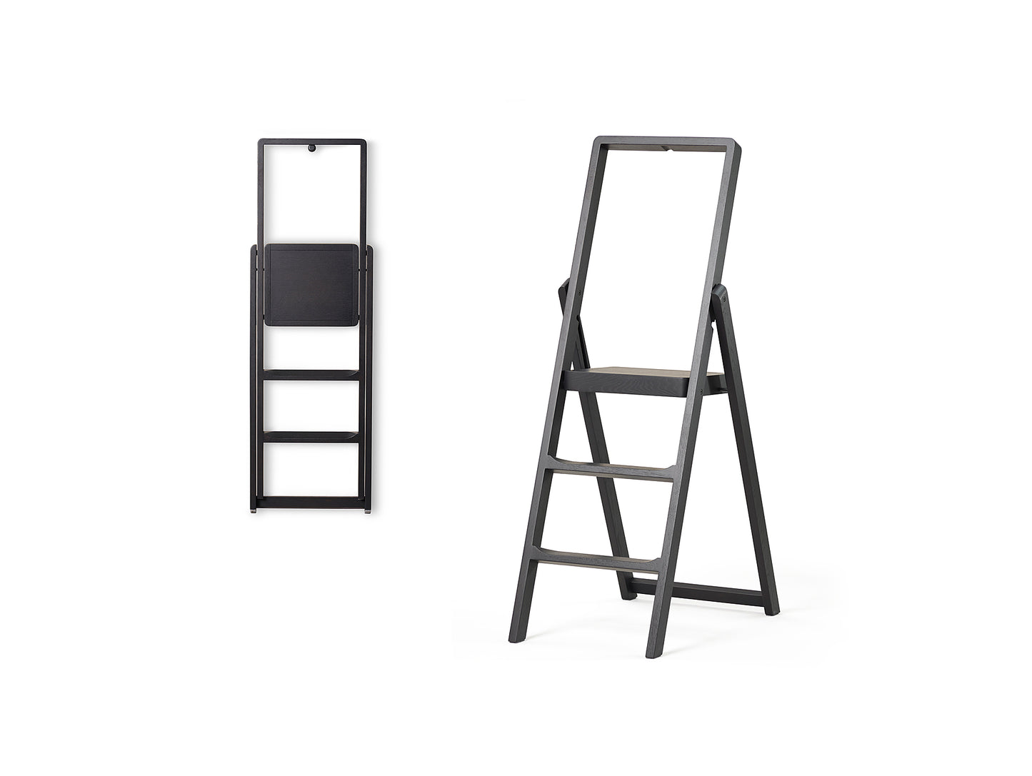 Black Stained Oak Step Ladder by Design House Stockholm
