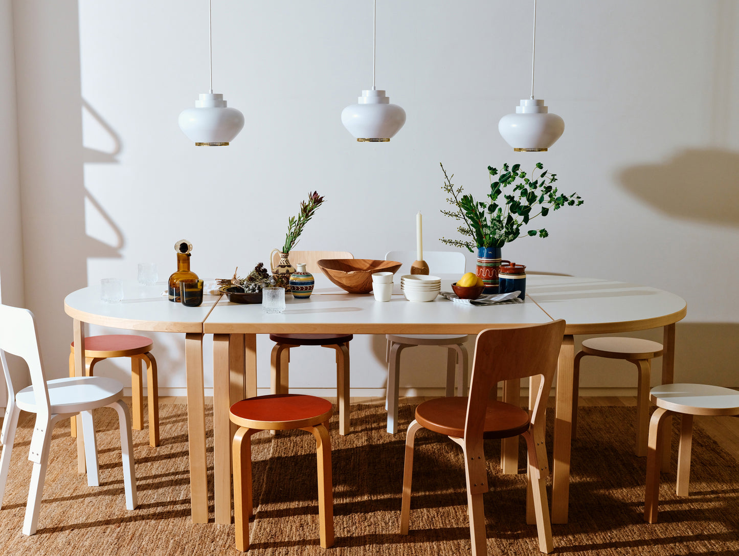 Aalto Table Half-Round by Artek