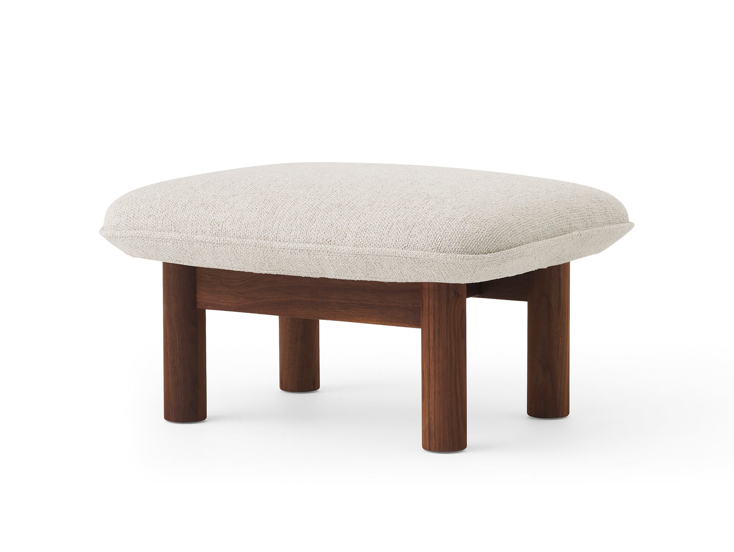 Brasilia Ottoman / Lacquered Walnut / Moss 011 by Menu