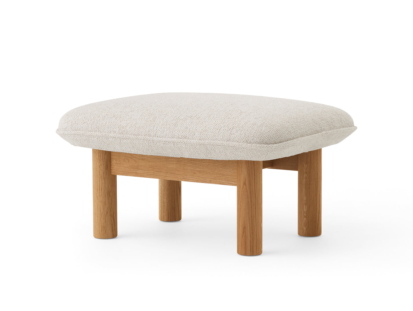 Brasilia Ottoman / Oiled Oak / Moss 011 by Menu