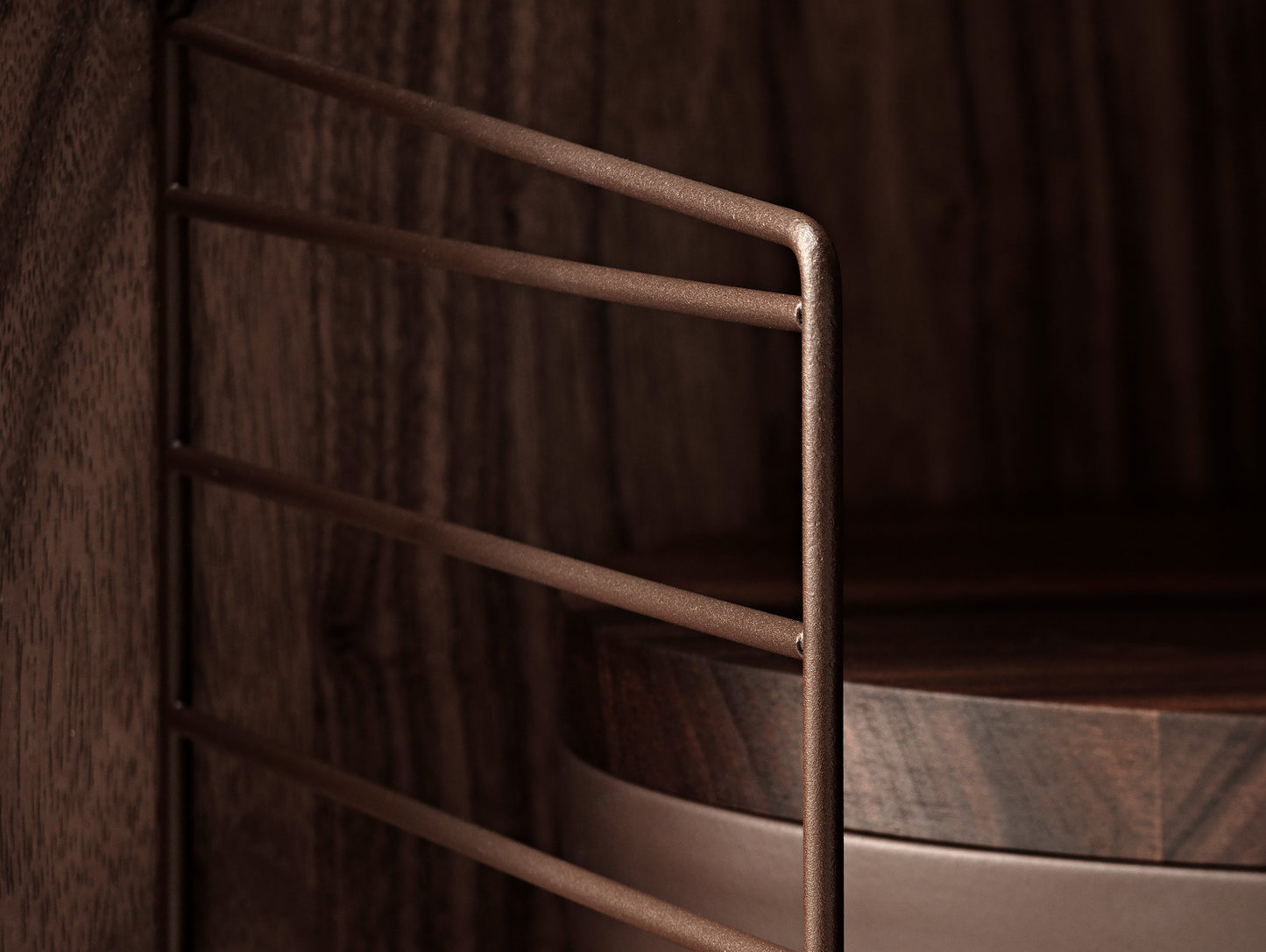 String Brown Side Panels compliment Walnut Components