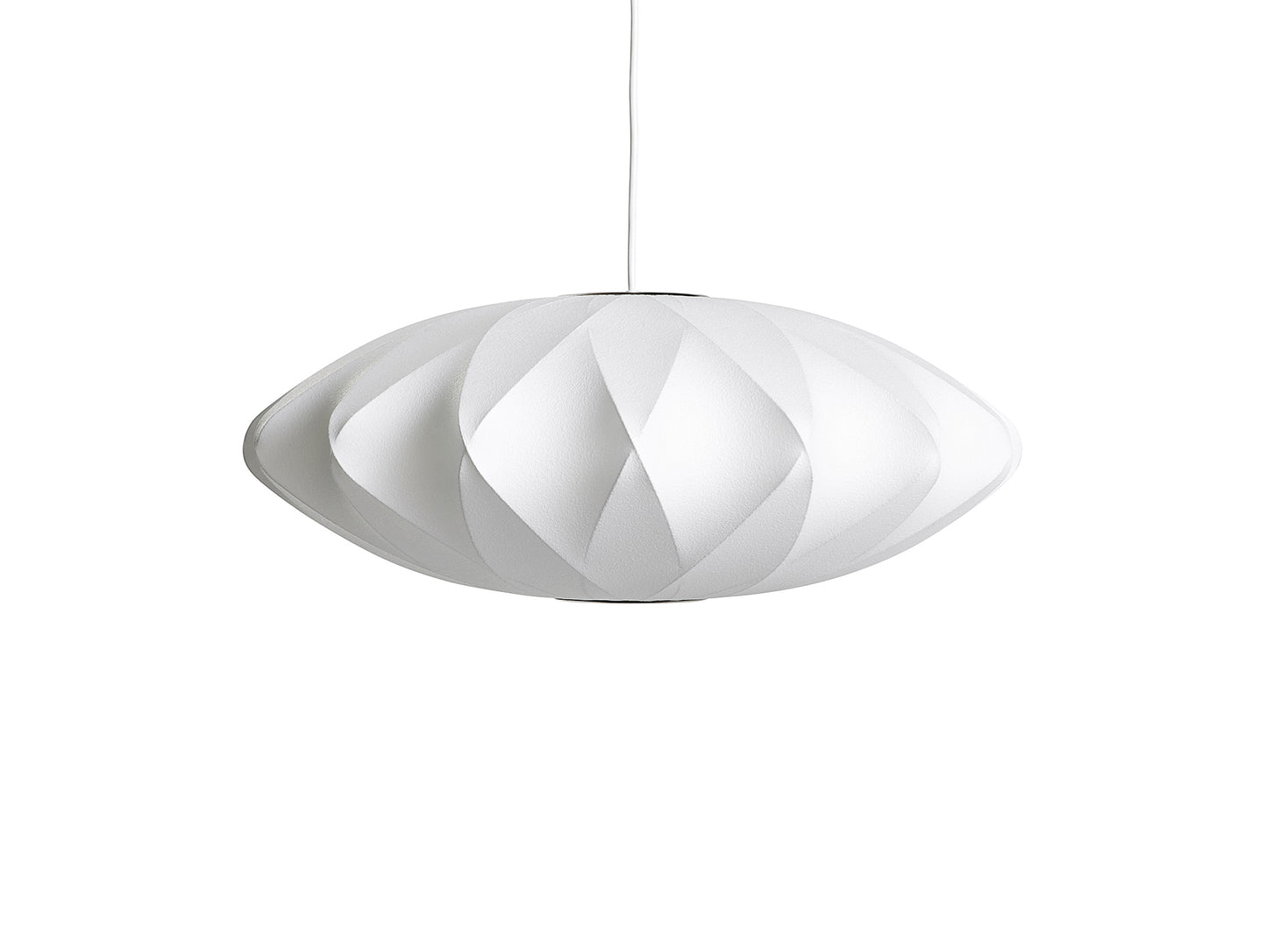 George Nelson Medium Saucer Crisscross Bubble Pendant Lamp by HAY