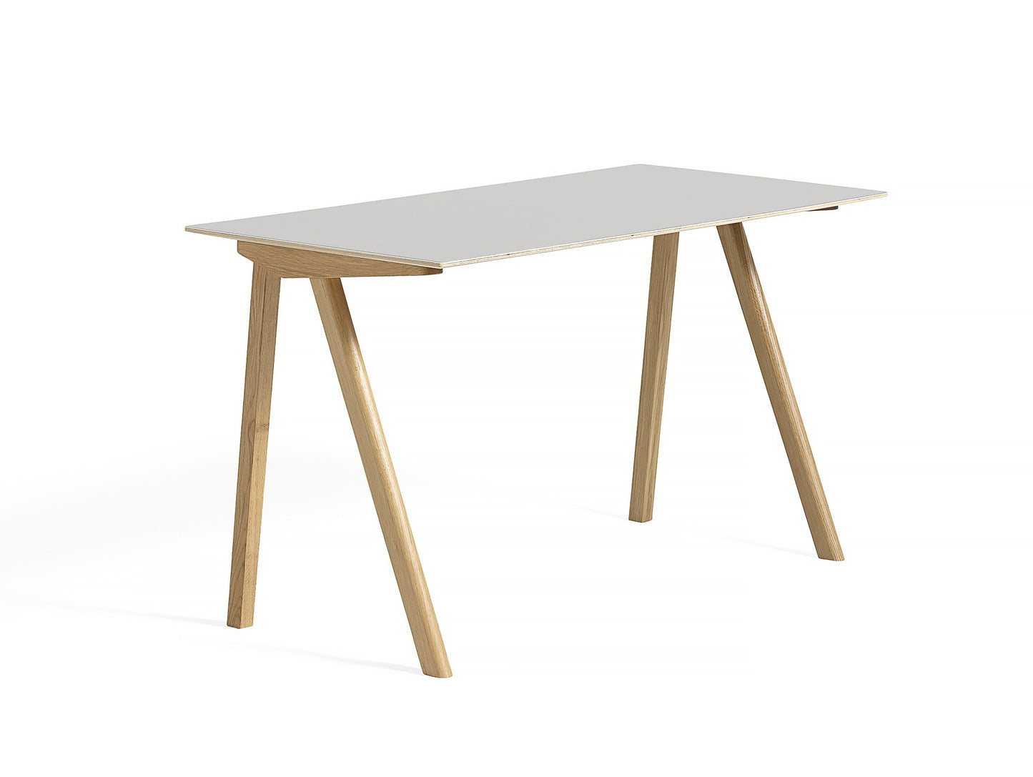 Copenhague Desk CPH90 by HAY - Off-White Linoleum / Clear Lacquered Oak