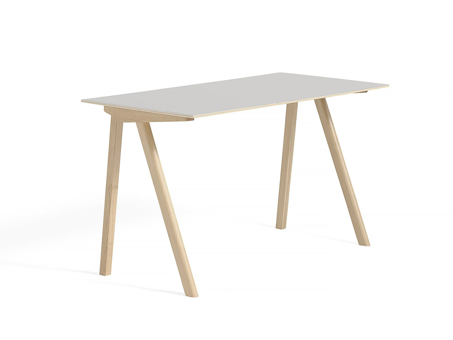 Copenhague Desk CPH90 by HAY - Off-White Linoleum / Matt Lacquered Oak